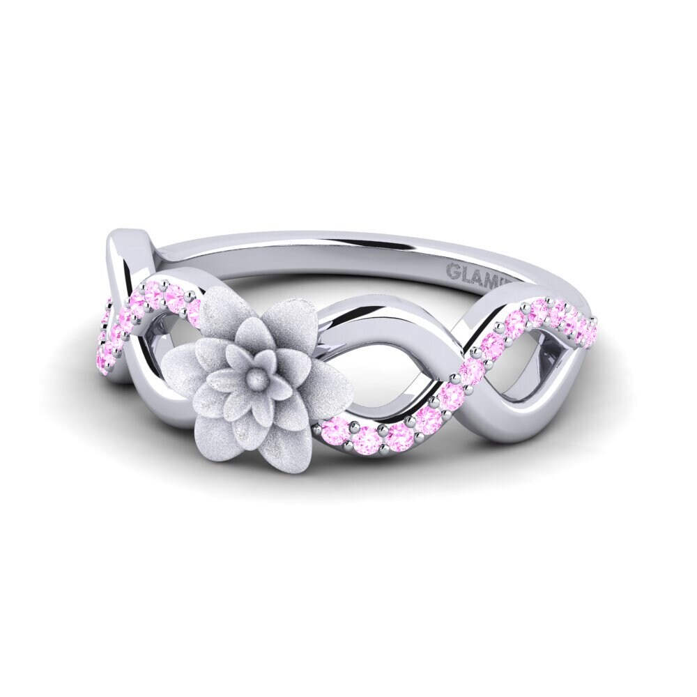 Pink Sapphire Women's Promise Ring Soldin