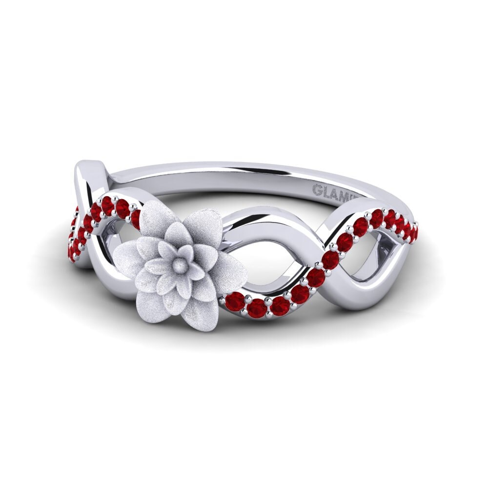 Red Zirconia Women's Promise Ring Soldin