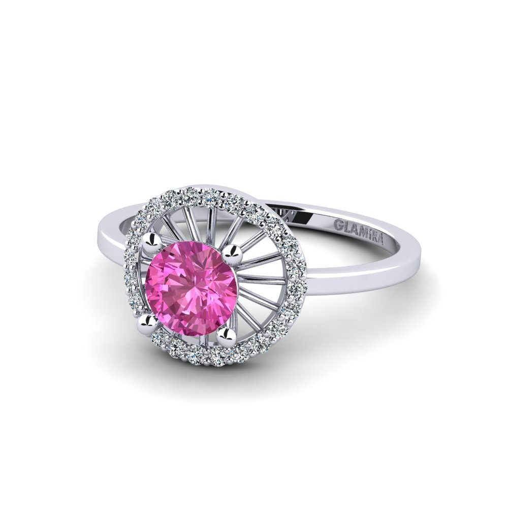 Pink Topaz Women's Promise Ring Swangy