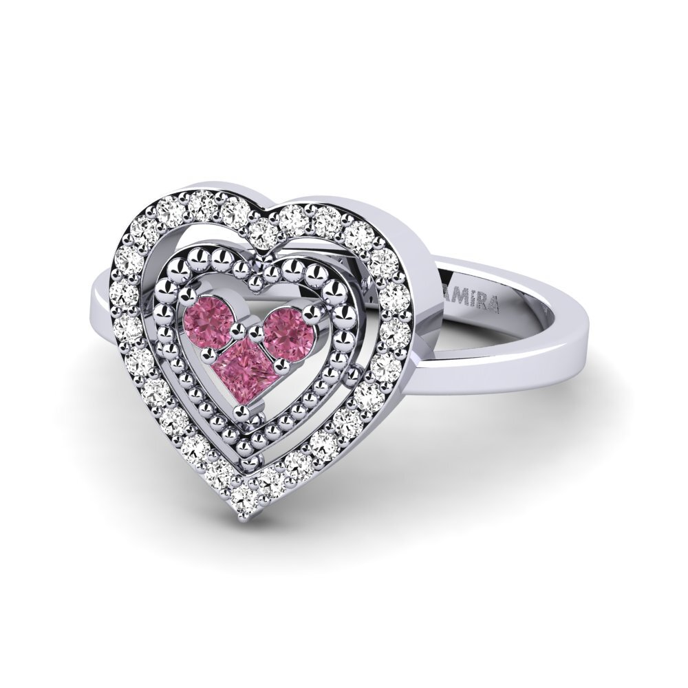 Rhodolite Garnet Women's Promise Ring Tamant