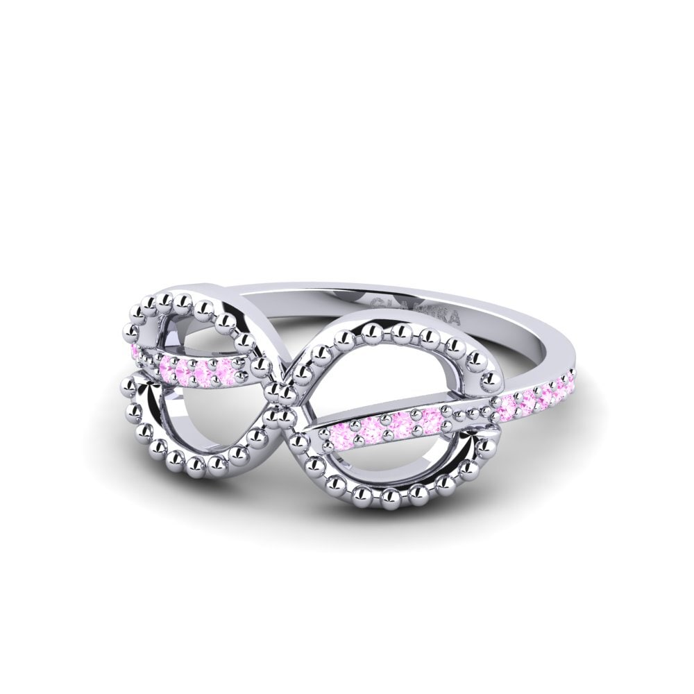Pink Sapphire Women's Promise Ring Tilf