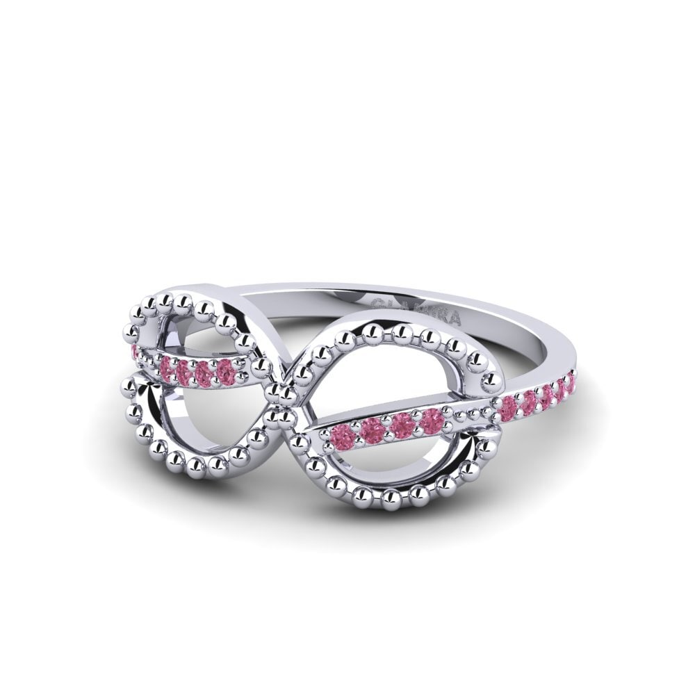 Rhodolite Garnet Women's Promise Ring Tilf