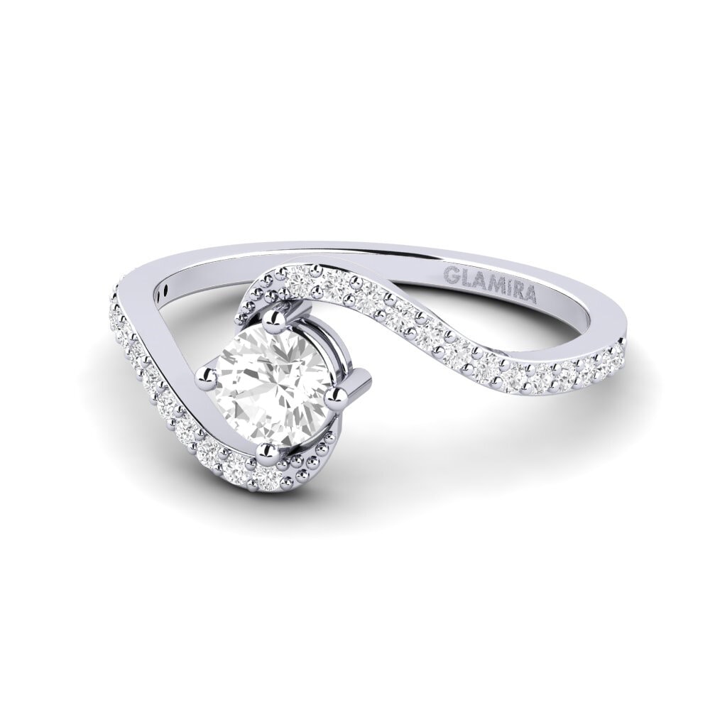 White sapphire Women's Promise Ring Urengan