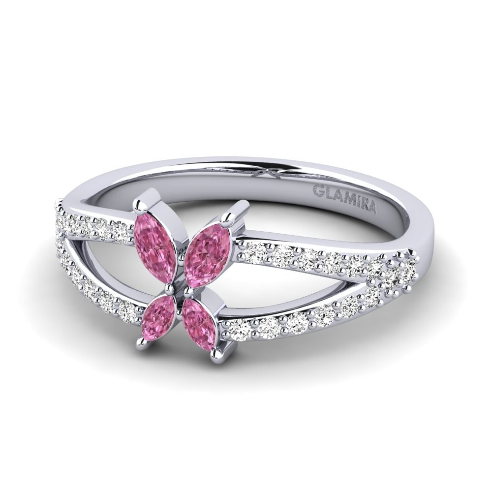 Rhodolite Garnet Women's Promise Ring Vomar