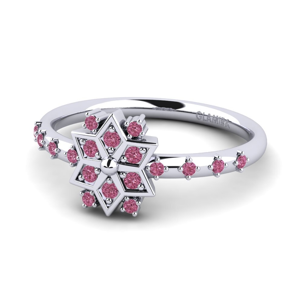 Rhodolite Garnet Women's Promise Ring Zige