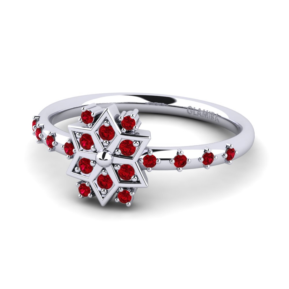 Red Zirconia Women's Promise Ring Zige