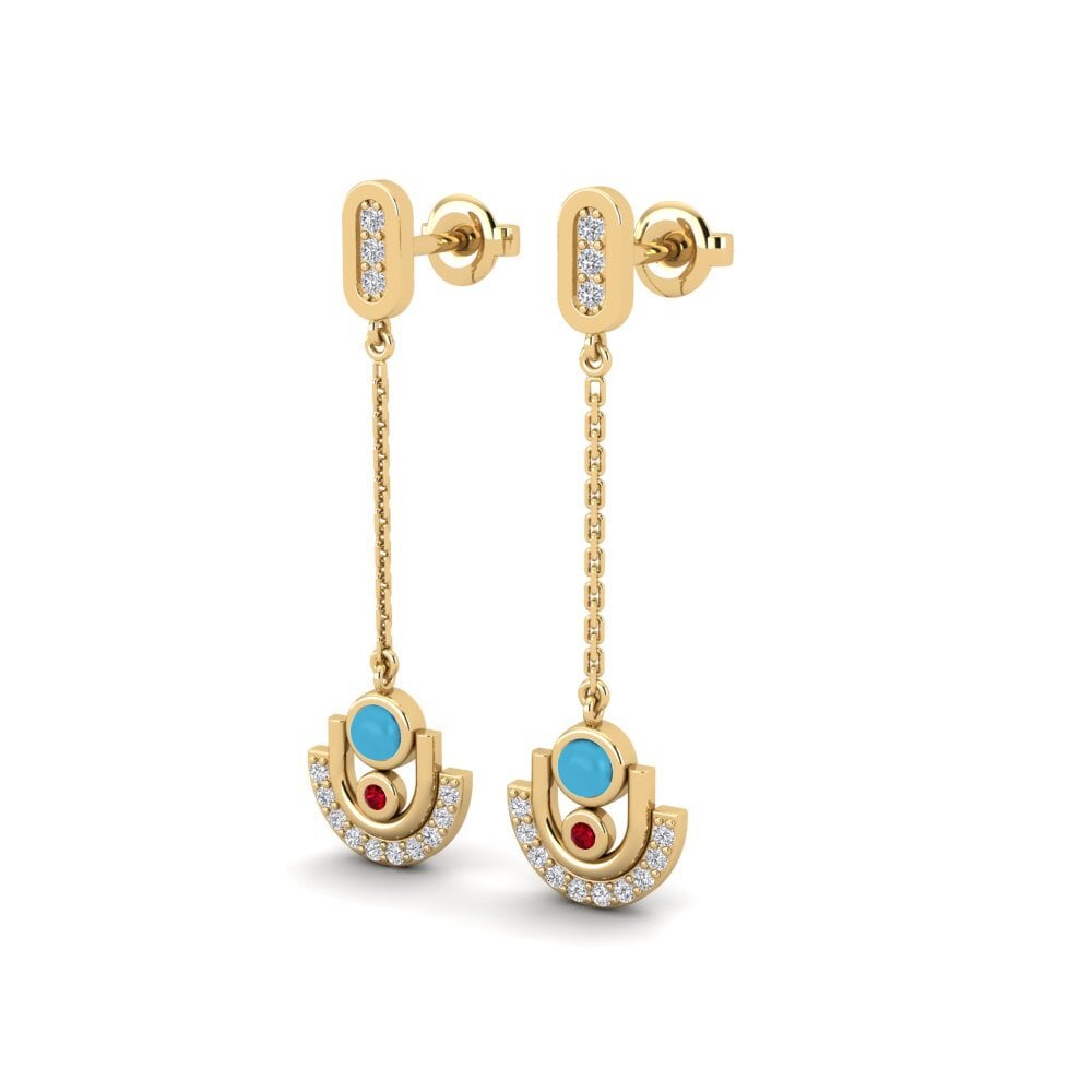 ruby-zirconia ต่างหู Acireale - A