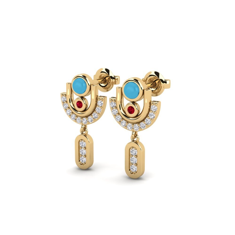 ruby-zirconia ต่างหู Acireale - B