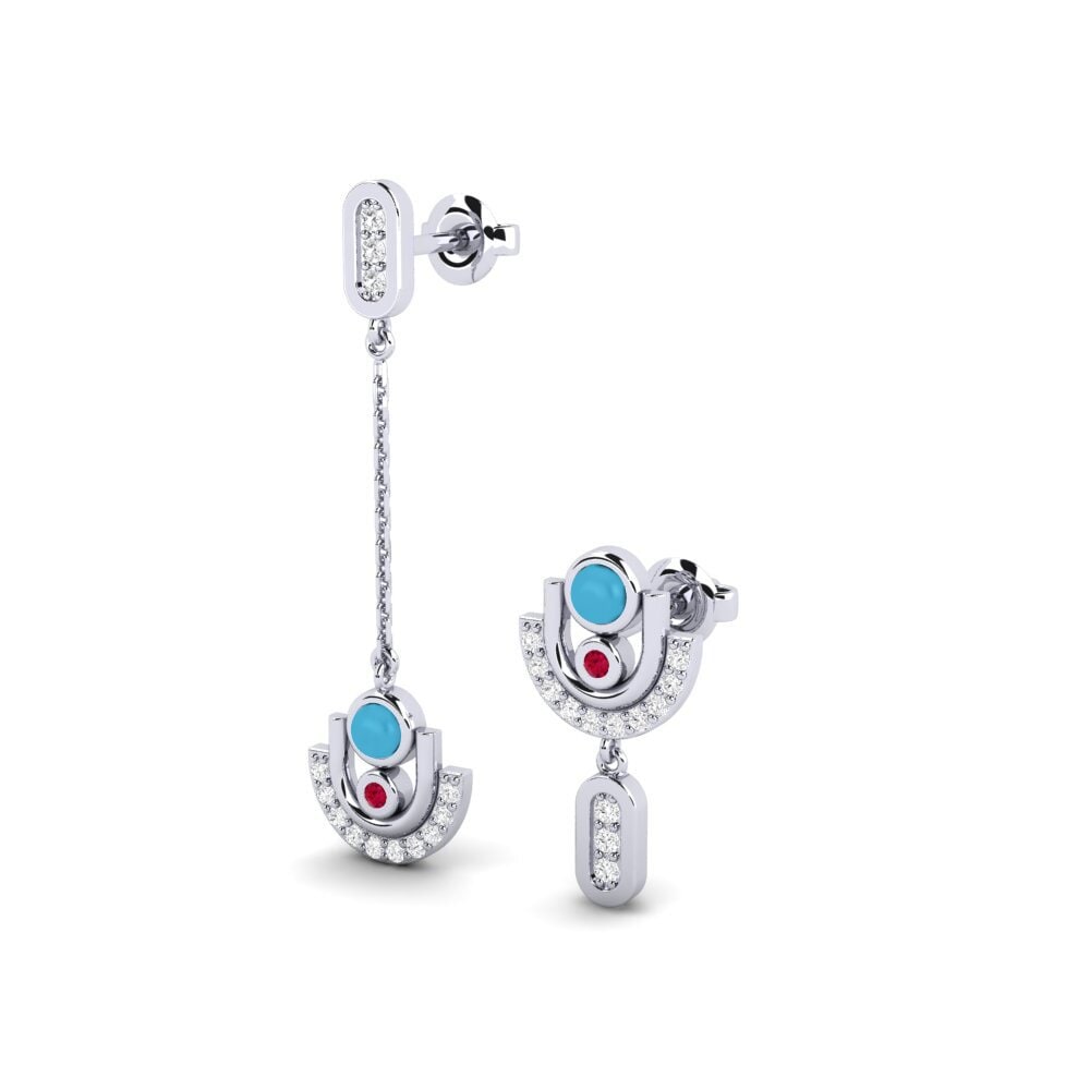 鈀金 女士耳环 Acireale - SET
