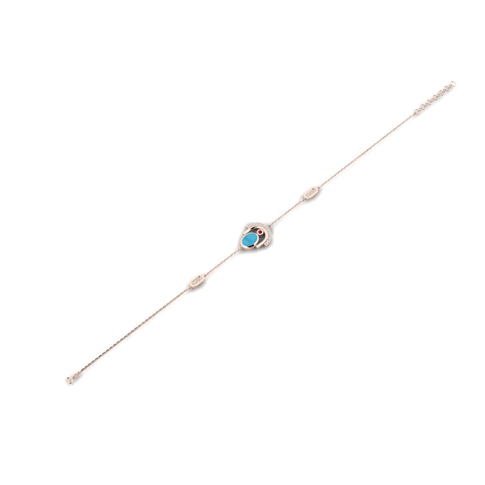 Or rose 375 Bracelet pour femme Anzio