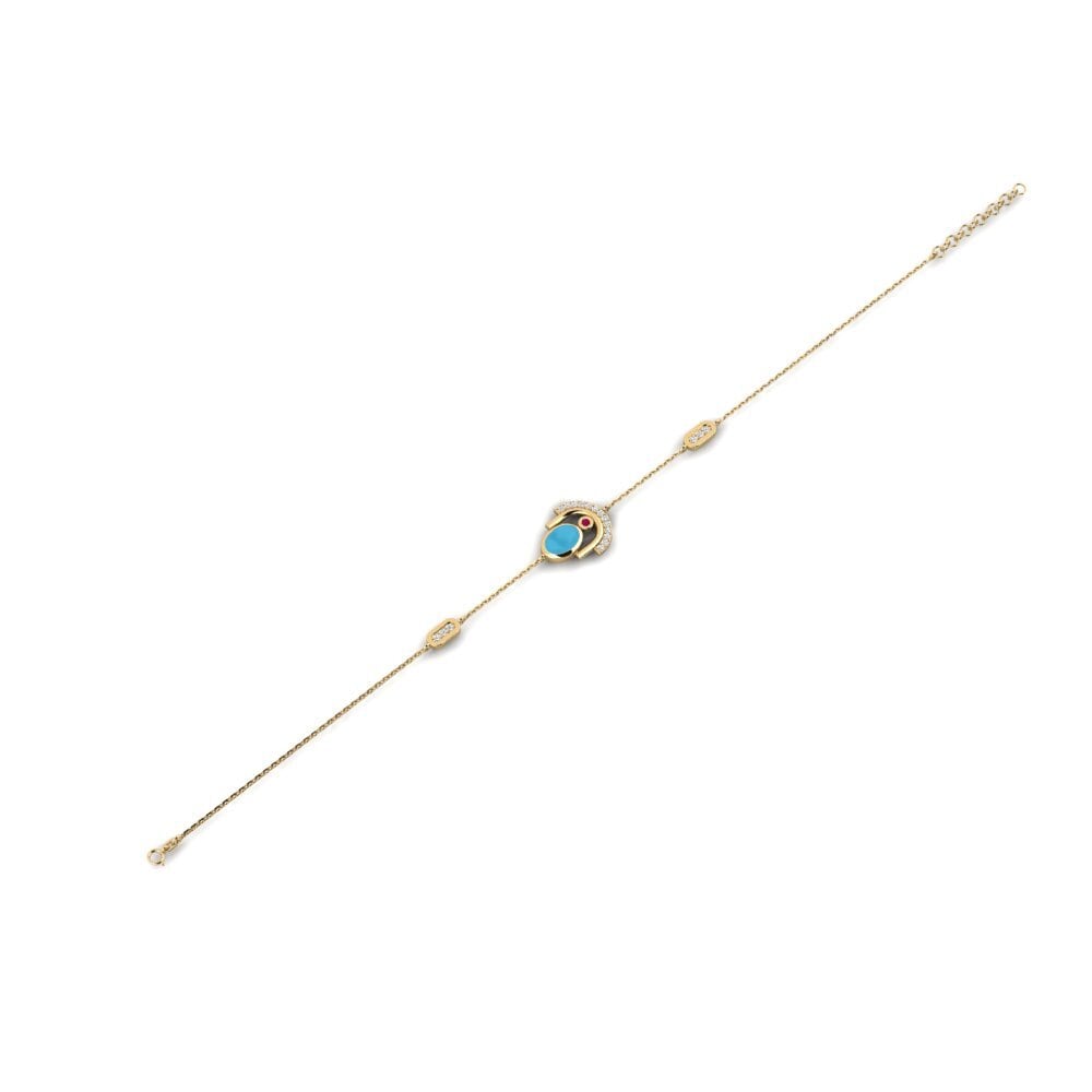 Or Jaune 375 Bracelet pour femme Anzio
