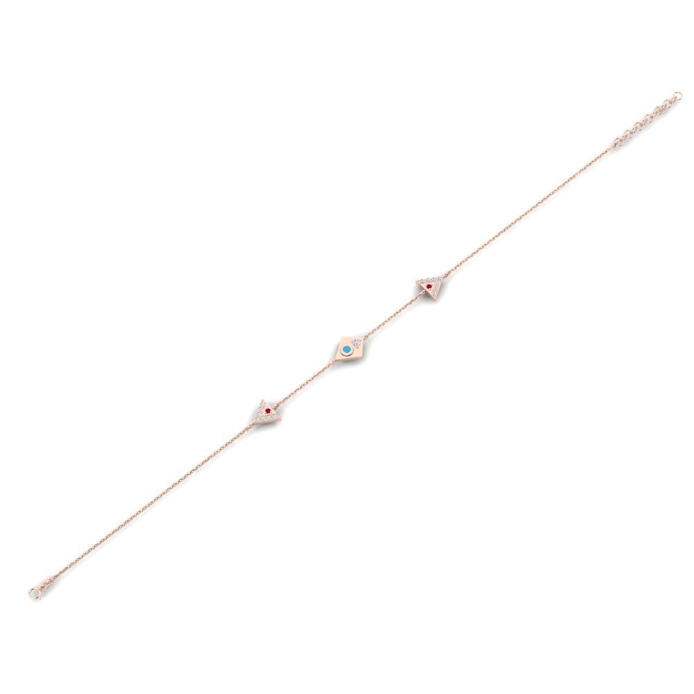 Or rose 375 Bracelet pour femme Attachment
