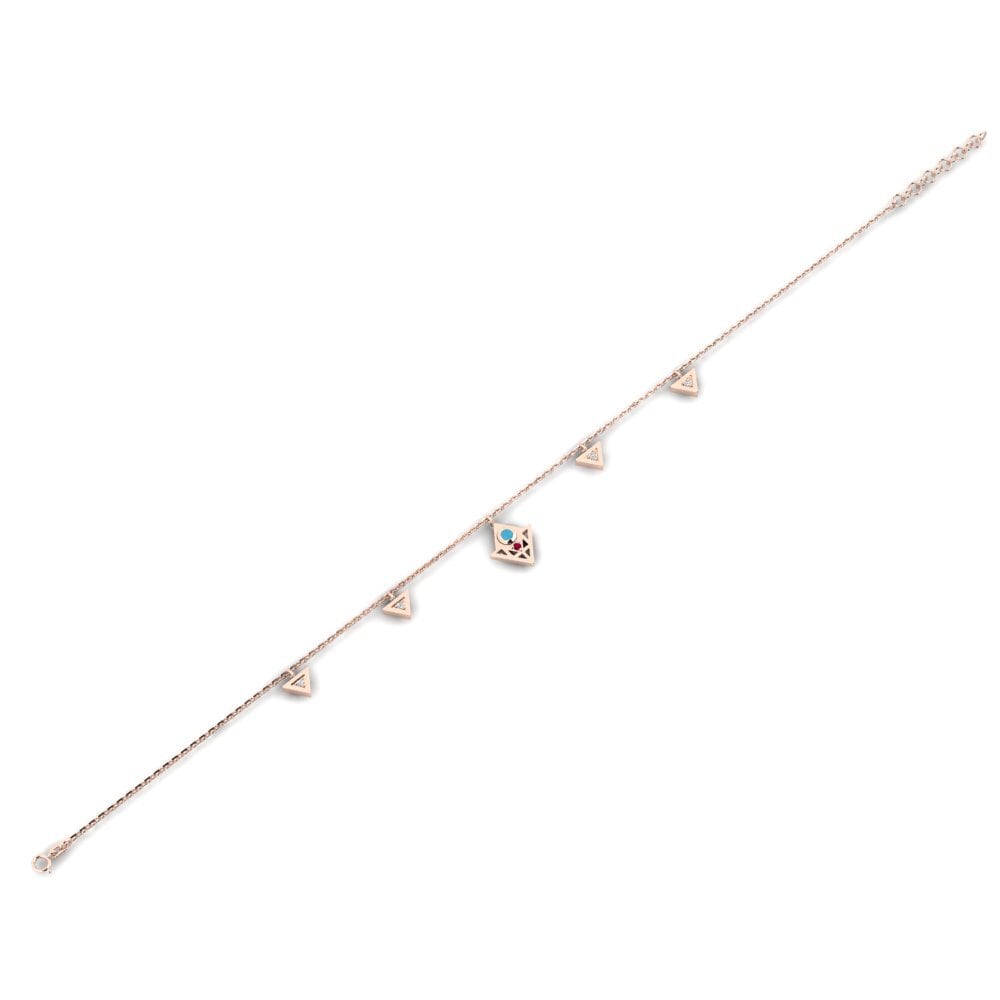 Or rose 375 Bracelet pour femme Brevity