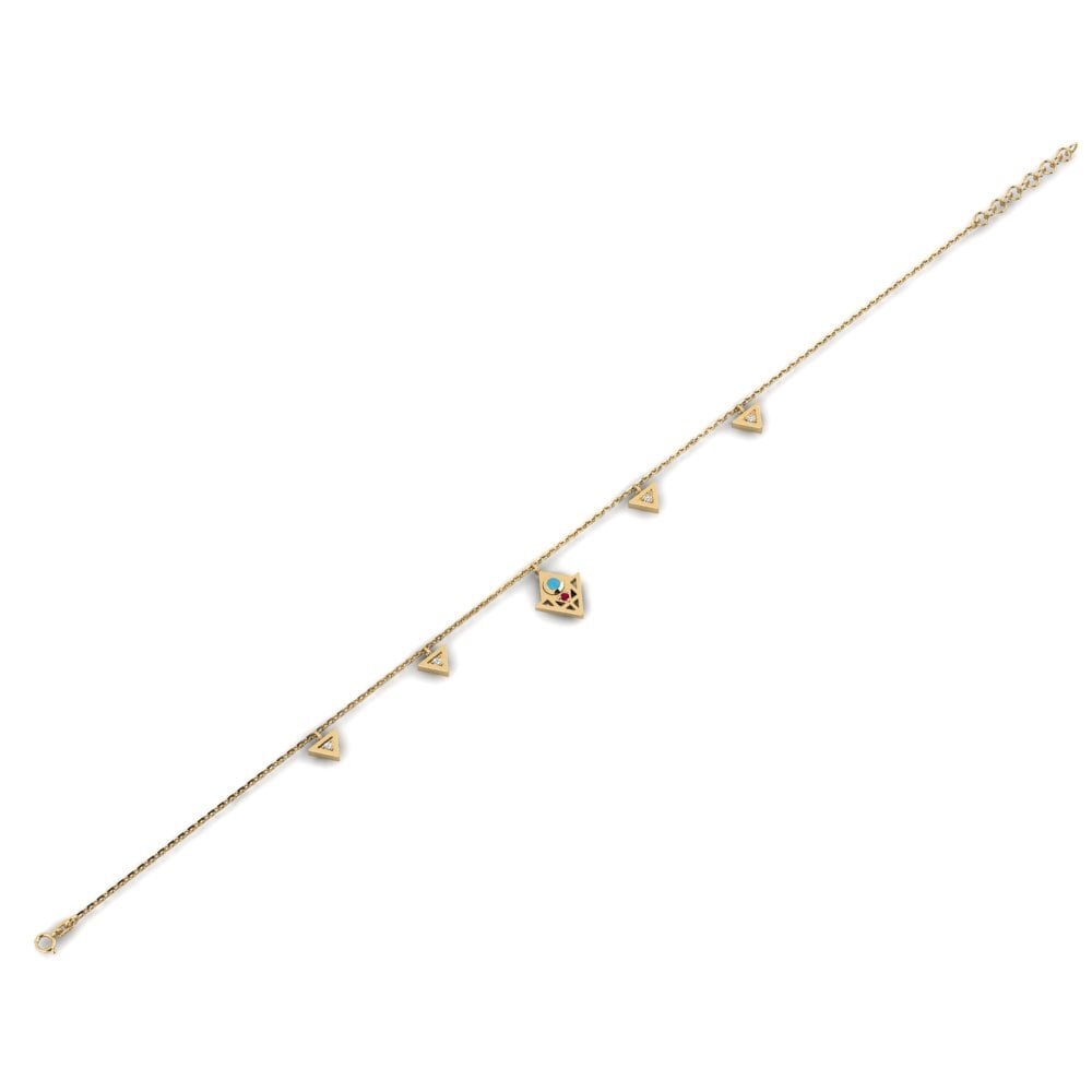 Or Jaune 375 Bracelet pour femme Brevity
