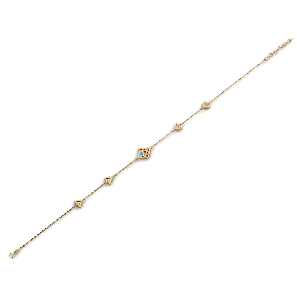 Or Jaune 375 Bracelet pour femme Briefing