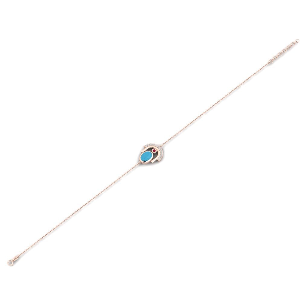 Or rose 375 Bracelet pour femme Calabiria