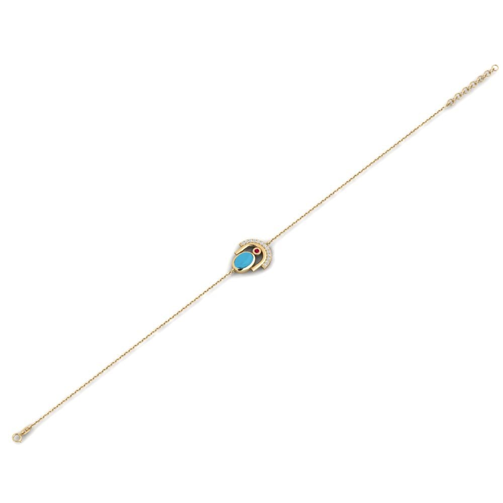 Or Jaune 375 Bracelet pour femme Calabiria