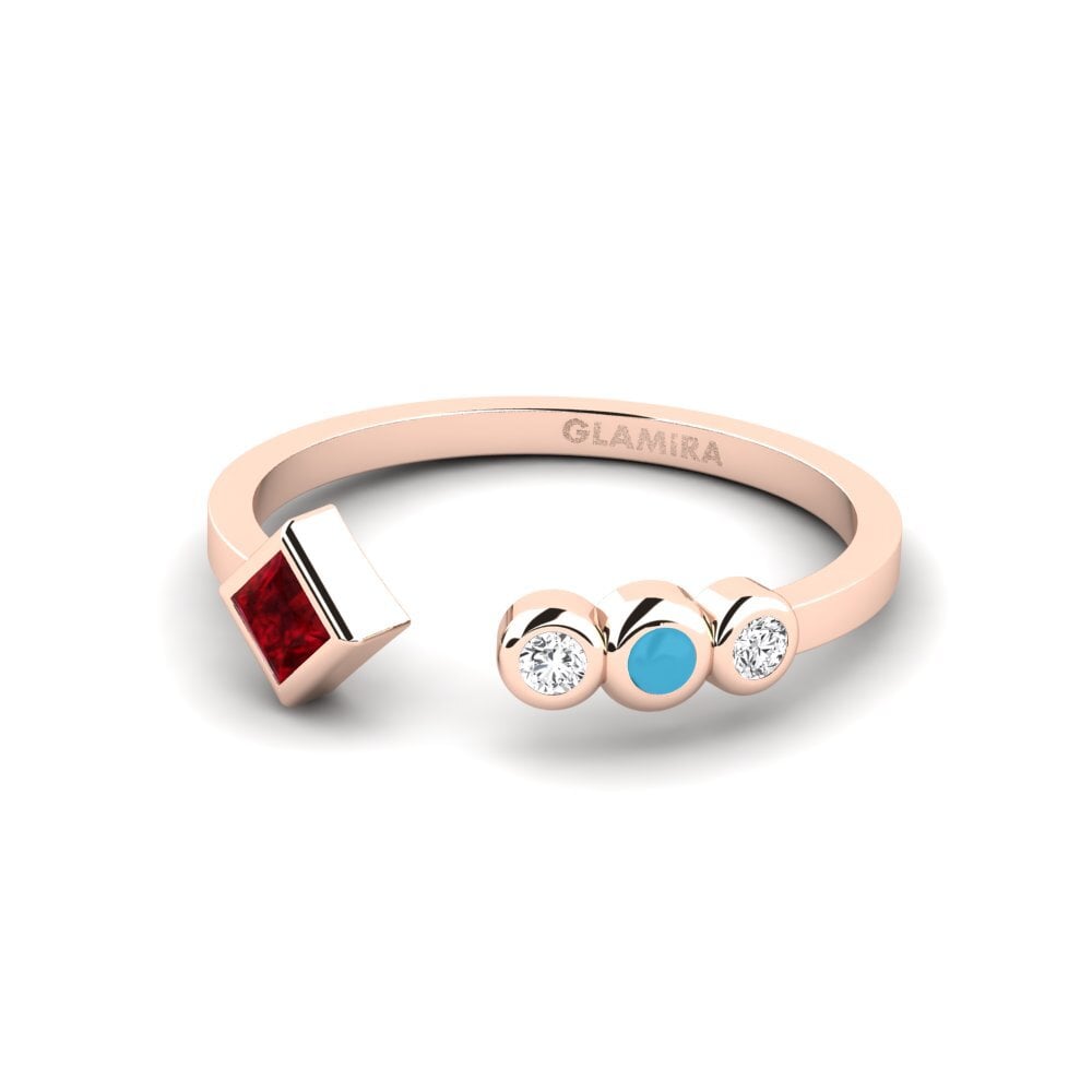 Or rose 375 Bague Derrubar