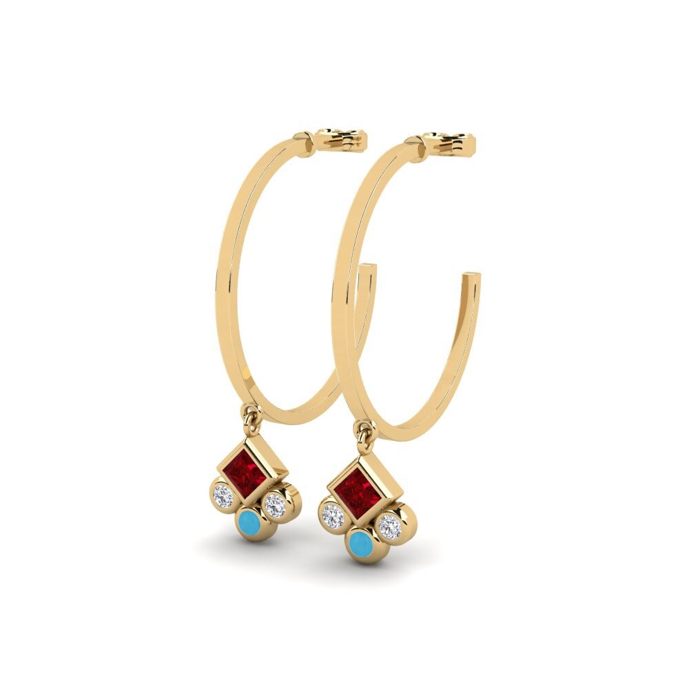 ruby-zirconia ต่างหู Esangani