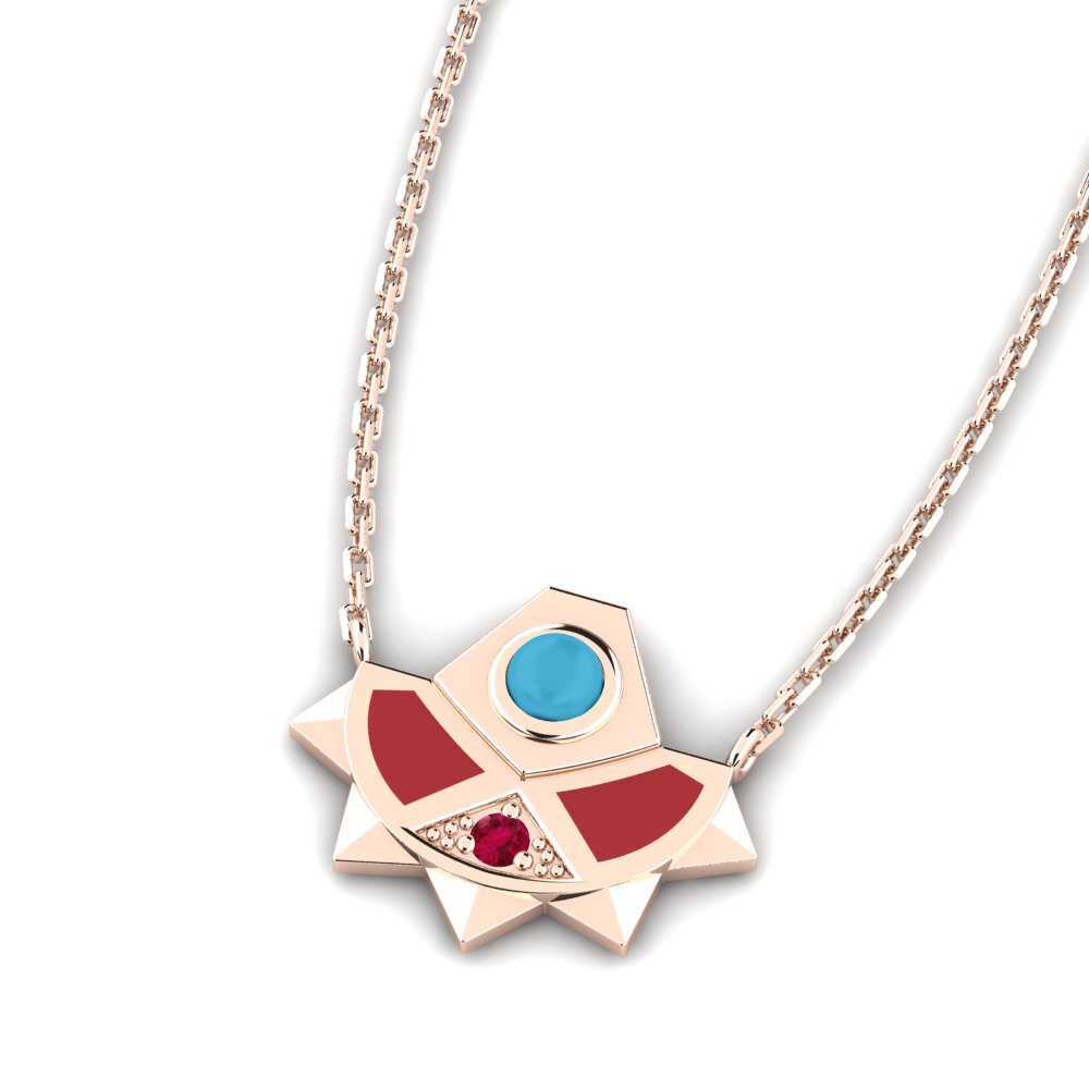 Or rose 375 Collier pour femme Godin