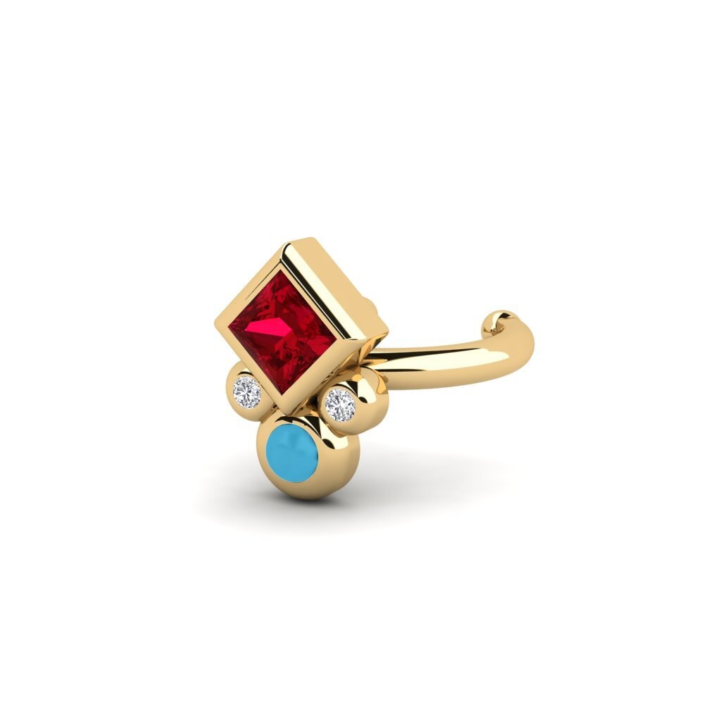 ruby-zirconia ต่างหู Hikmah