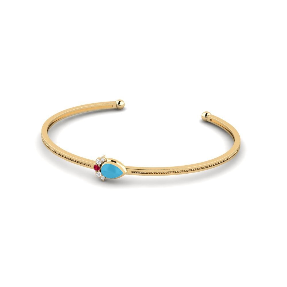 Or Jaune 375 Bracelet pour femme Kusiya