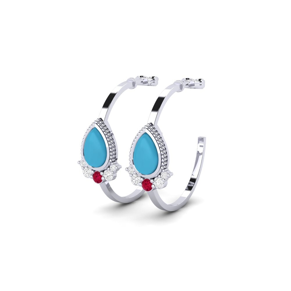 鈀金 女士耳环 Mixtum
