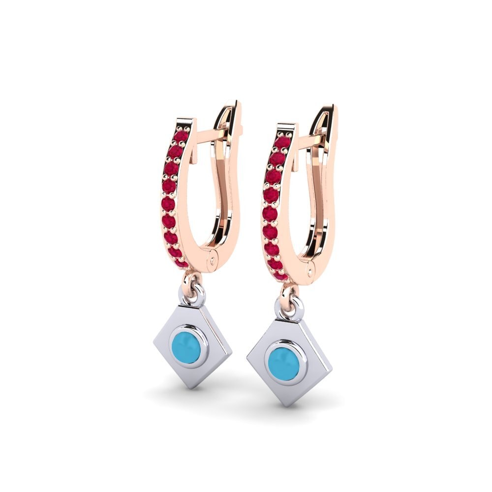 14K Rose & White Gold Earring Nadiya