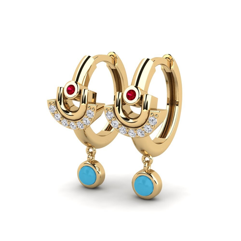 ruby-zirconia ต่างหู Padova