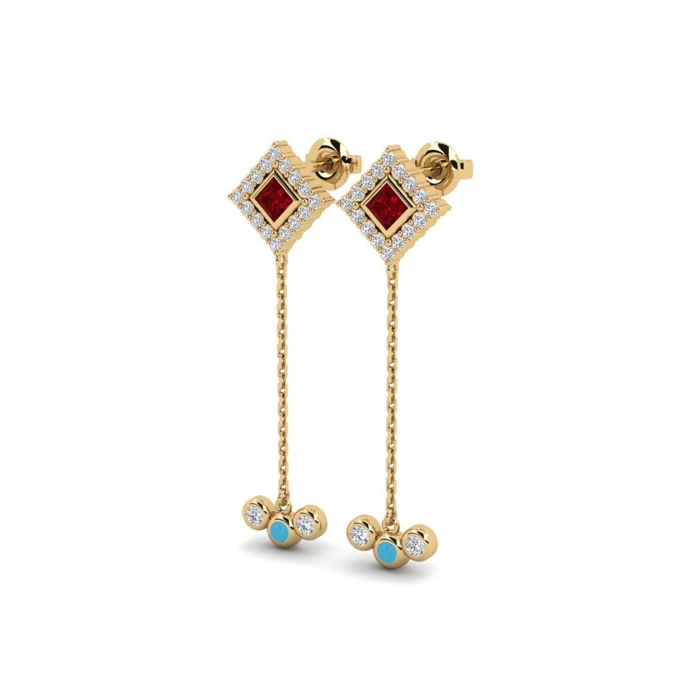 ruby-zirconia ต่างหู Reslust