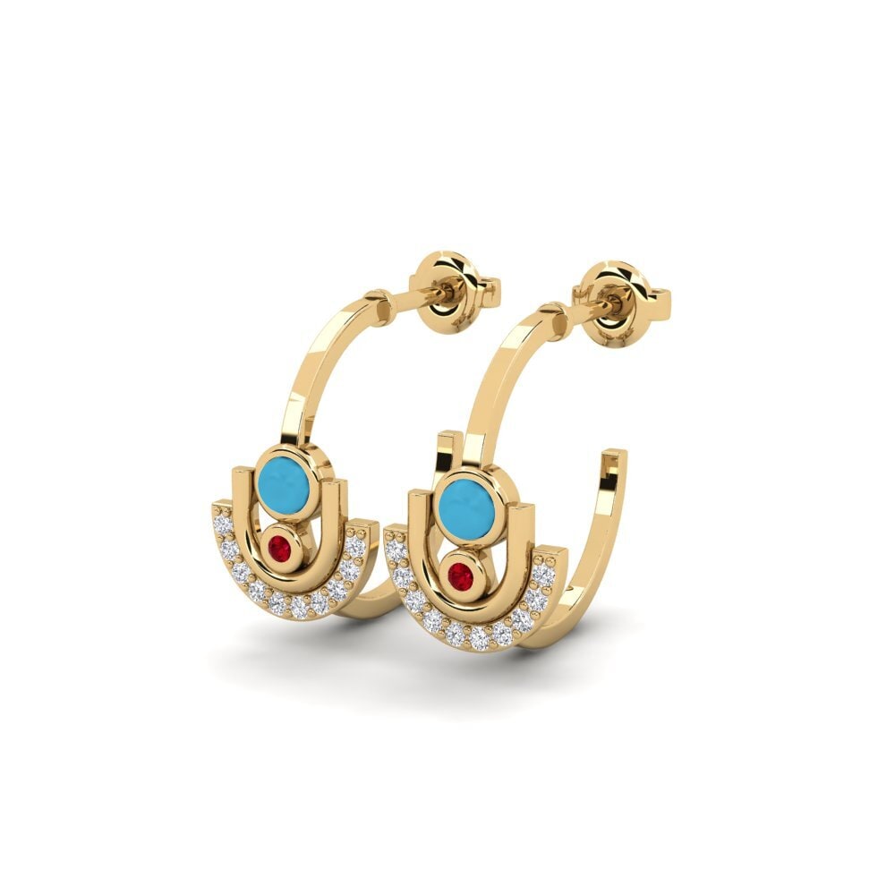 ruby-zirconia ต่างหู Salerna