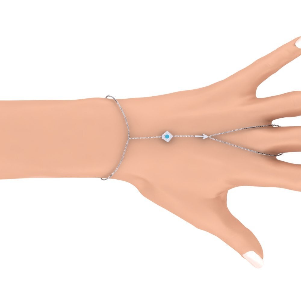 Or Blanc 750 Bracelet de main Sarreysa