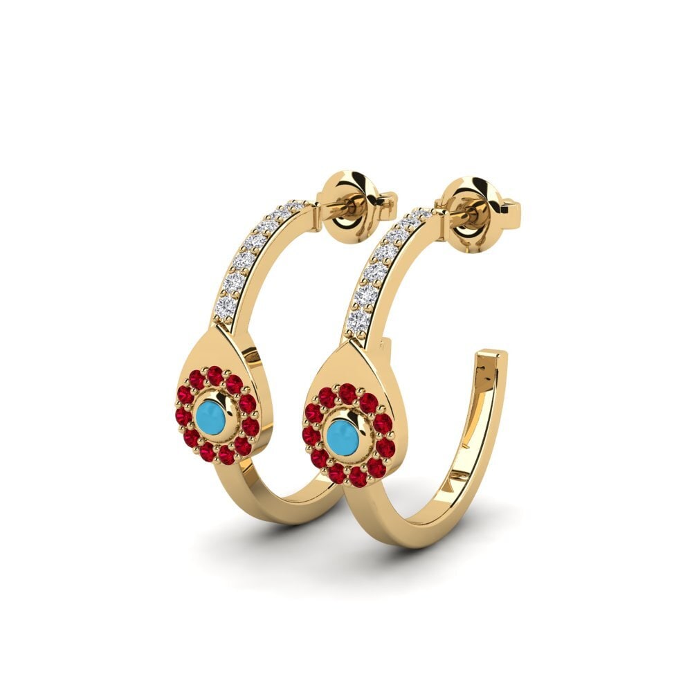 ruby-zirconia ต่างหู Somenh