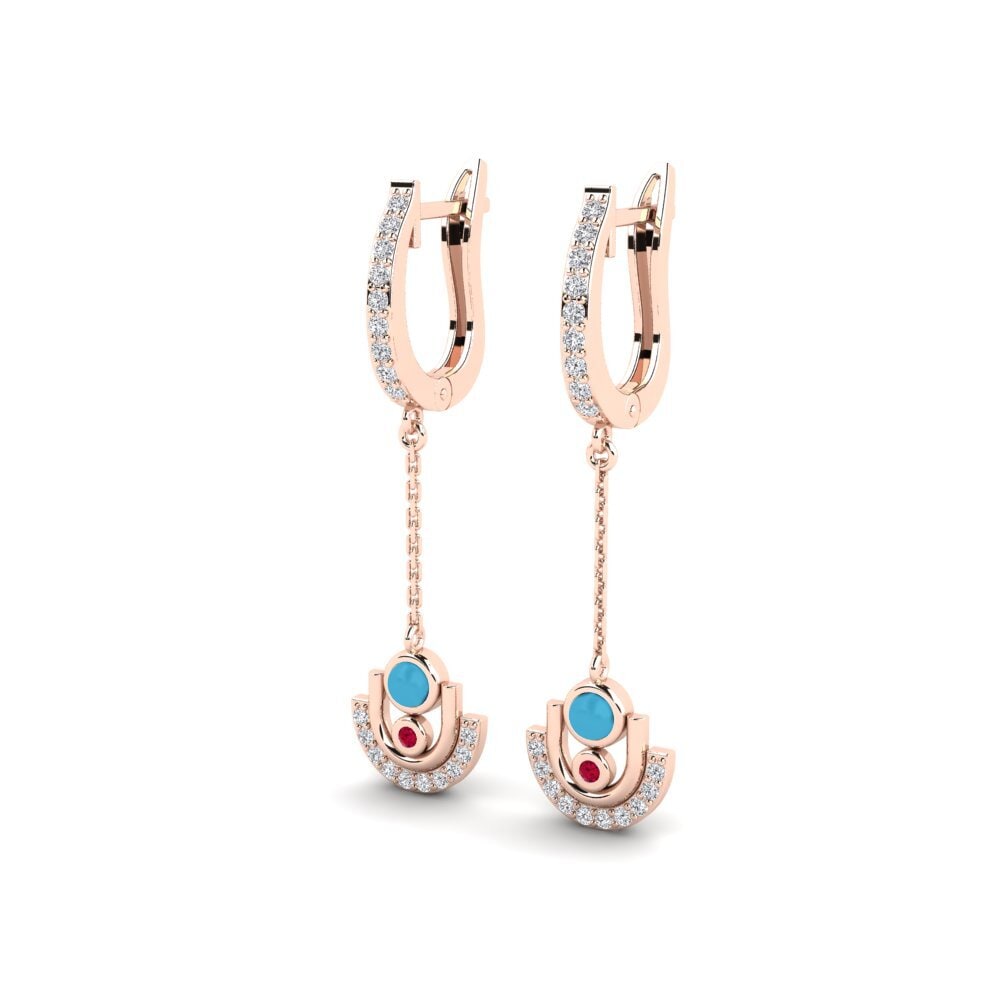 14k Rose Gold Women's Earring Taranto