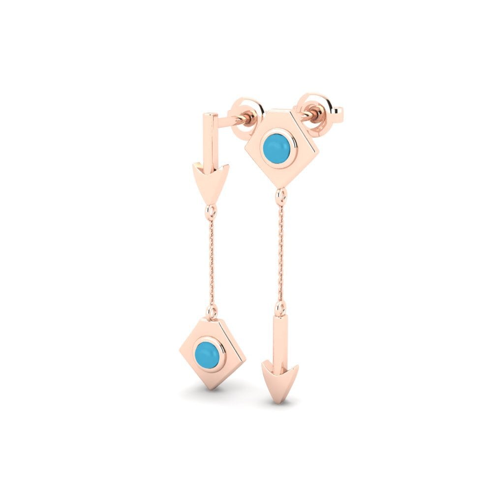 14k Rose Gold Women's Earring Tosturi