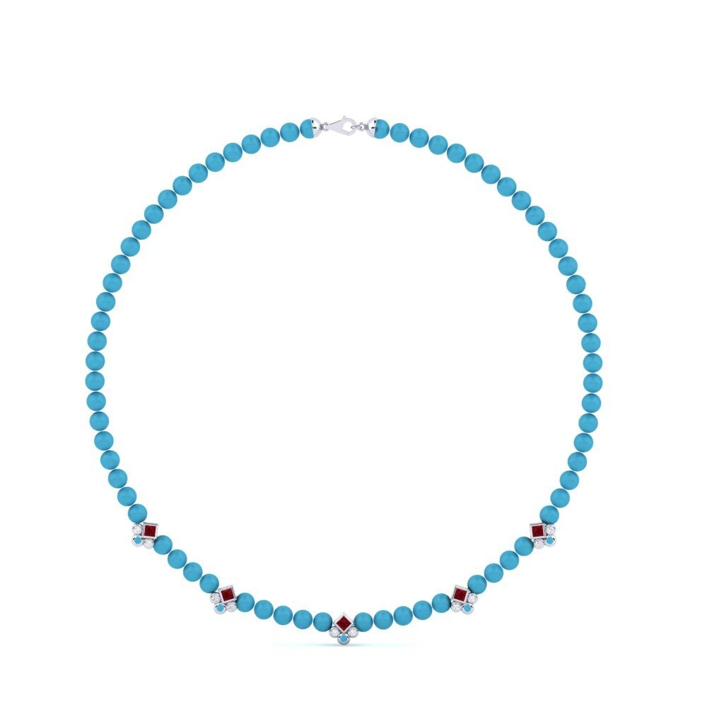 Or Blanc 750 Collier pour femme Wisa