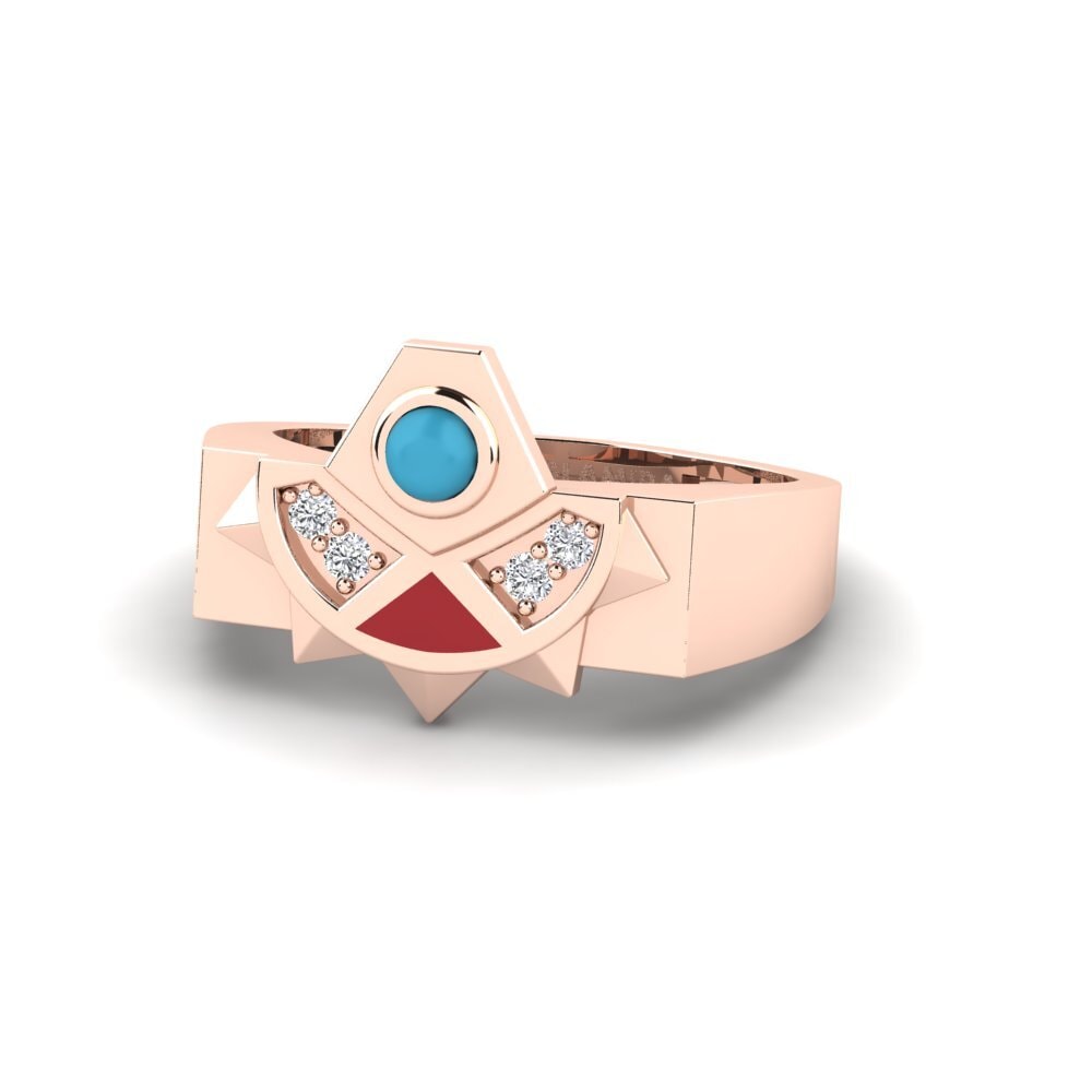 Rotgold 585 Ring Hoogtepunt