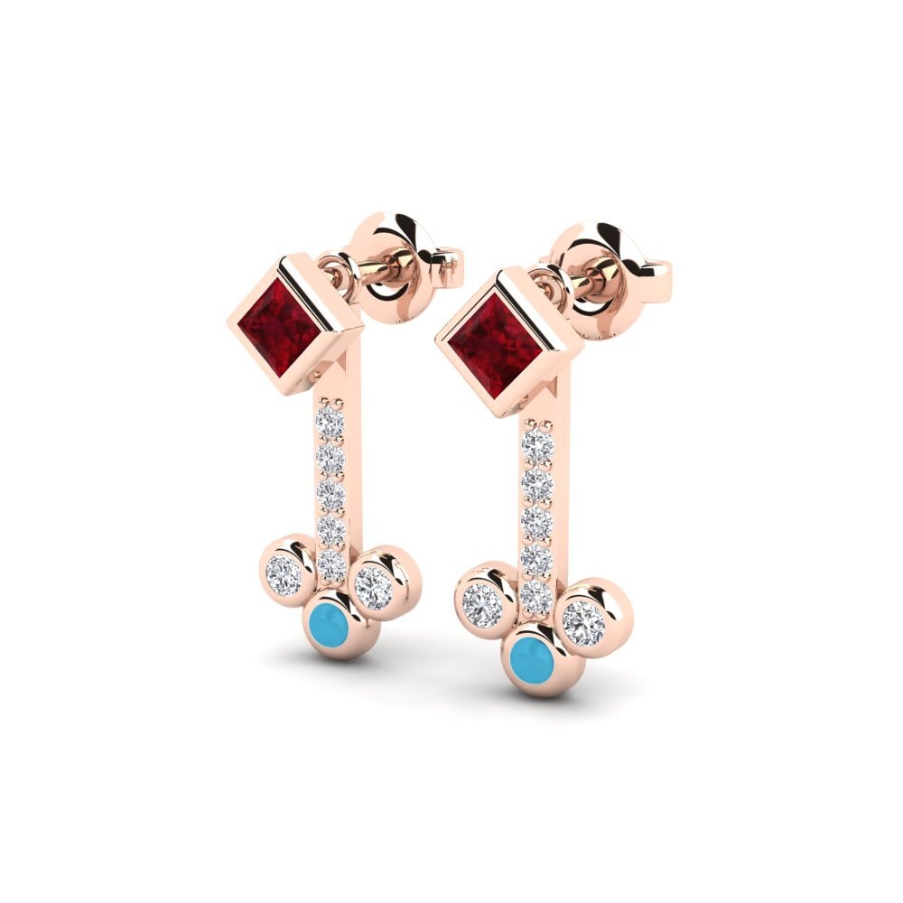 14k Rose Gold Women's Earring Vaga