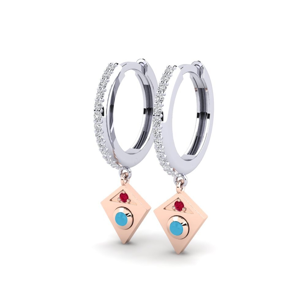 14k White & Rose Gold Women's Earring Variant