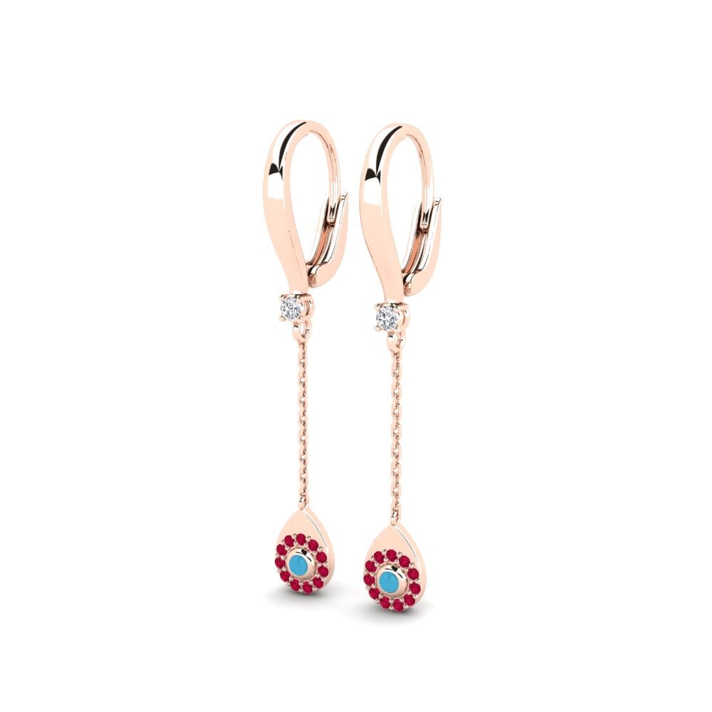 14k Rose Gold Women's Earring Motensy