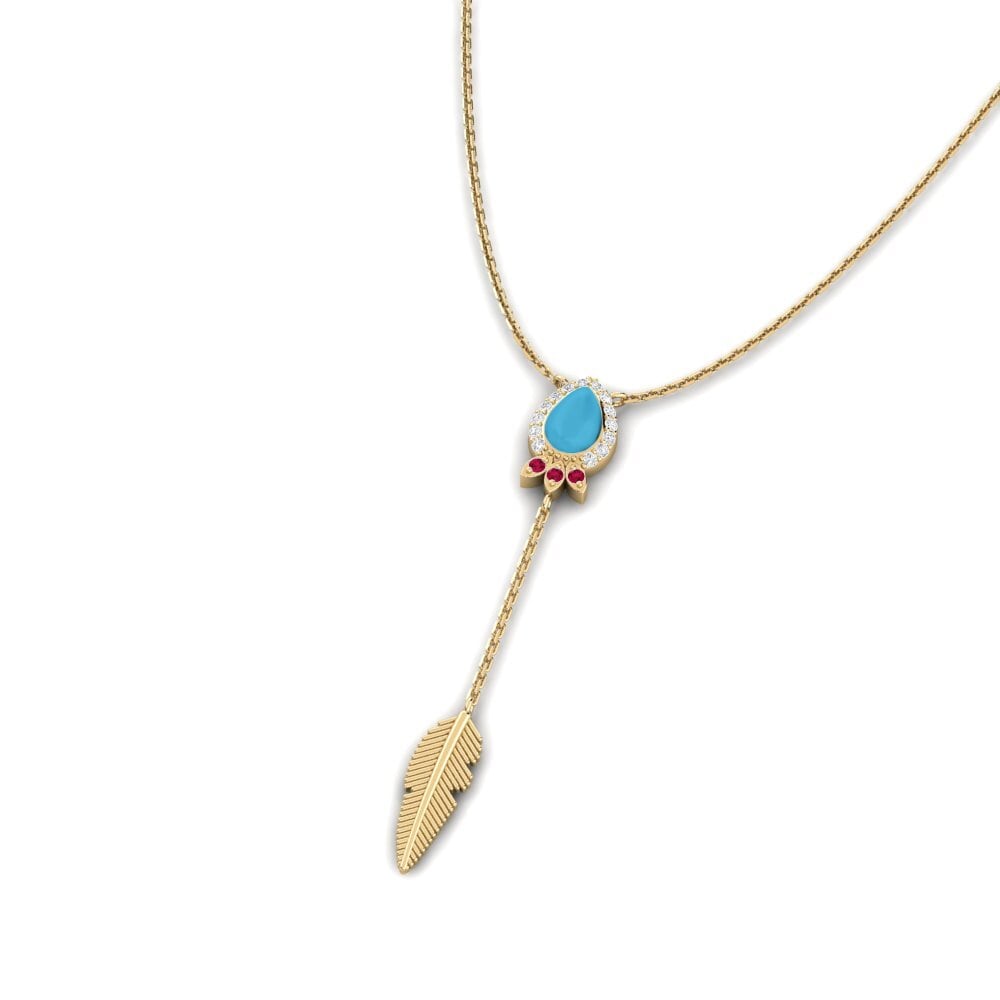 Or Jaune 750 Collier pour femme Plim