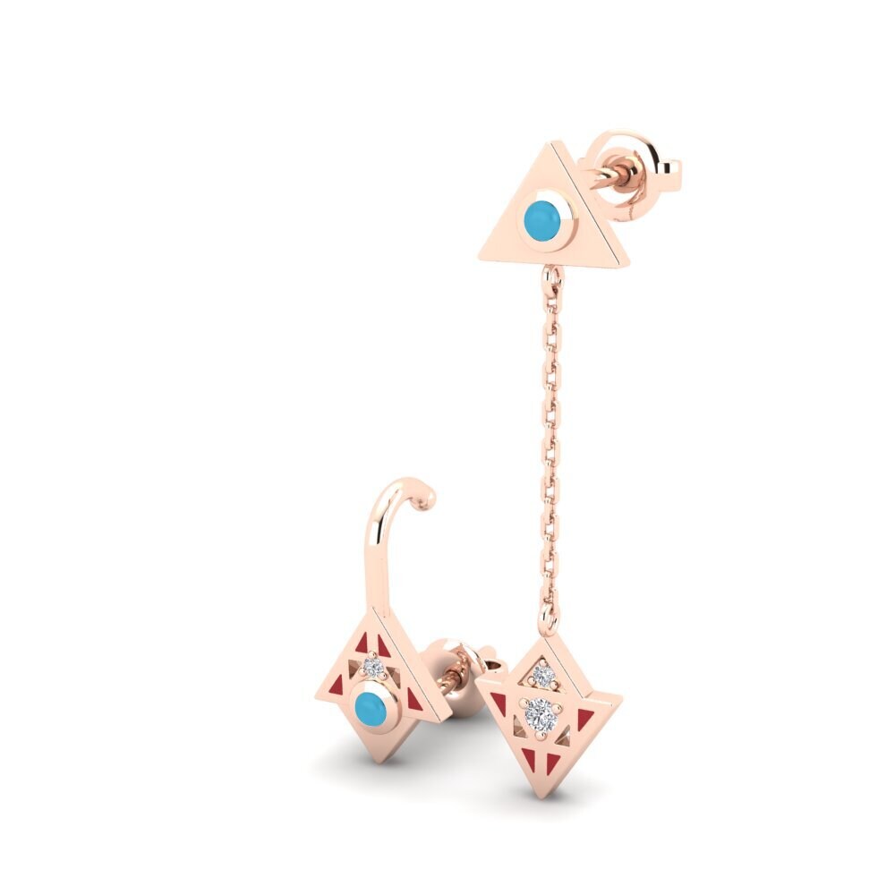 14k Rose Gold Women's Earring Recreation - SET
