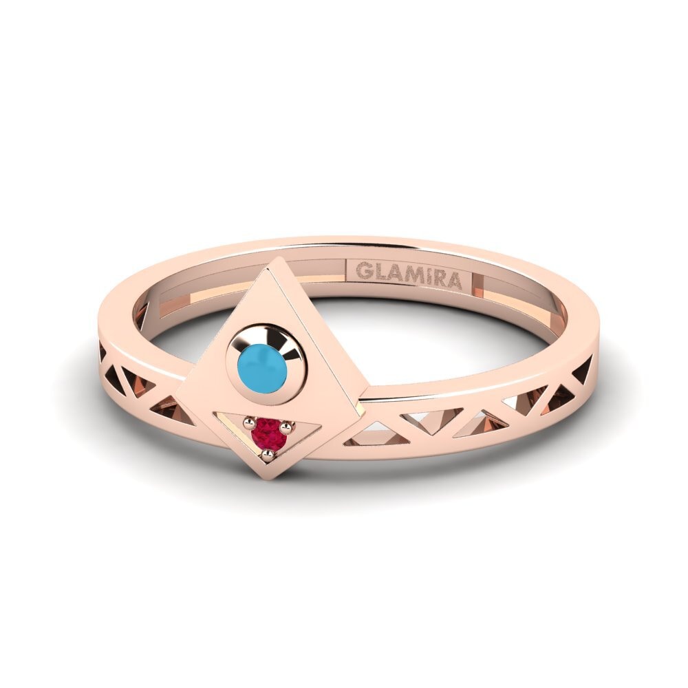 Or rose 375 Bague Redefine