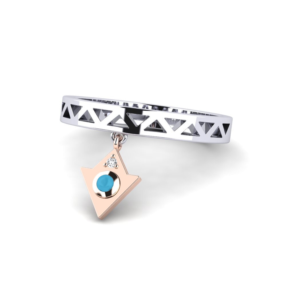 Or Blanc & Rose 750 Bague Redefinition