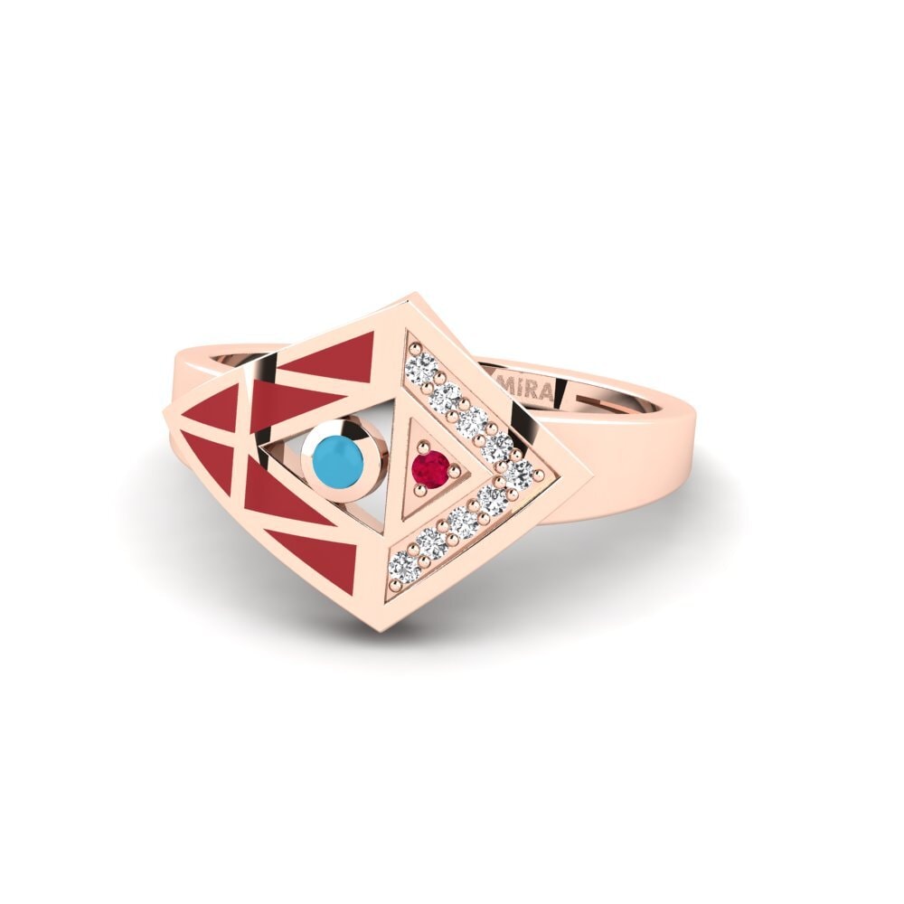 Or rose 375 Bague Reformulate