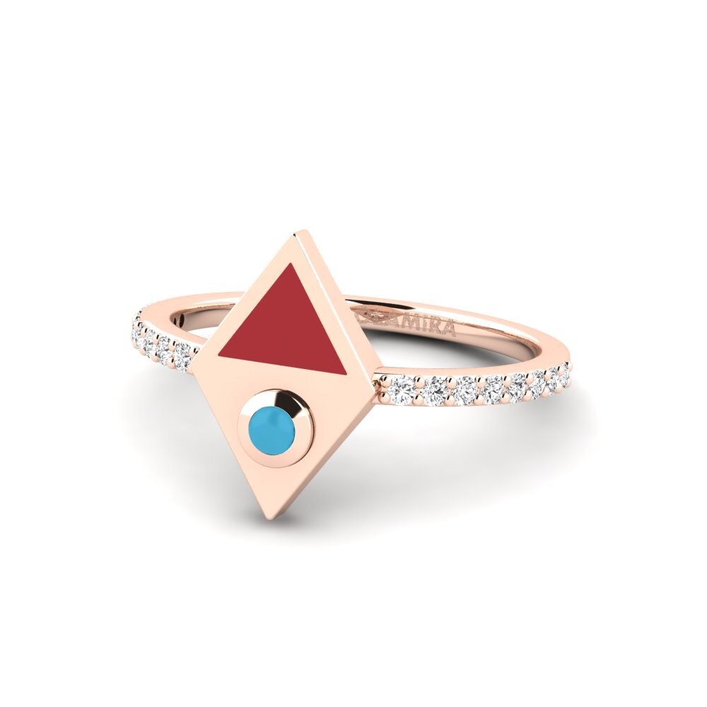 Or rose 375 Bague Responsive