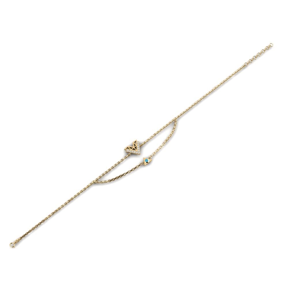 Or Jaune 750 Bracelet pour femme Restructuring