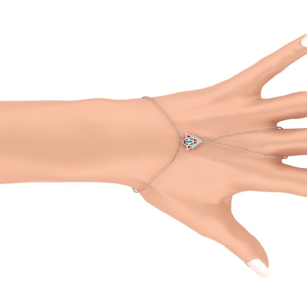 Or rose 375 Bracelet de main Similar