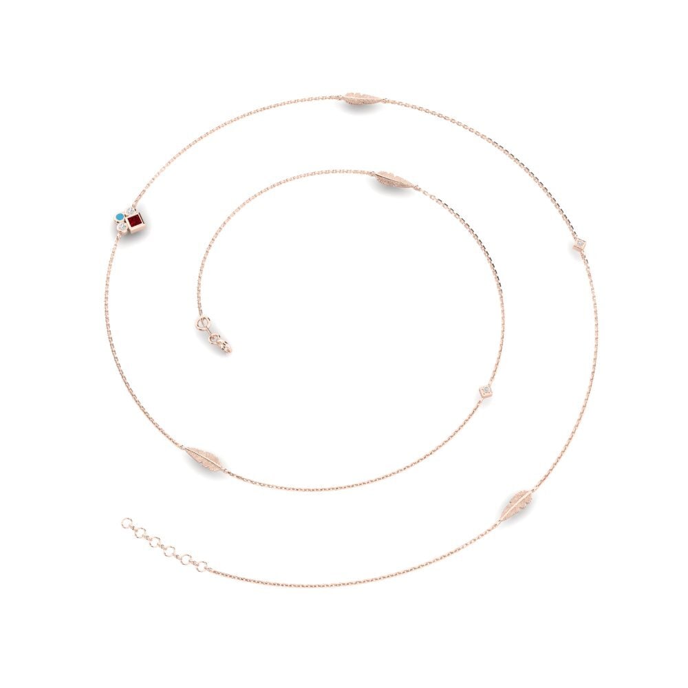 Or rose 375 Collier pour femme Soltar