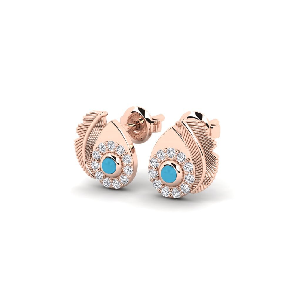 14k Rose Gold Women's Earring Someone - B